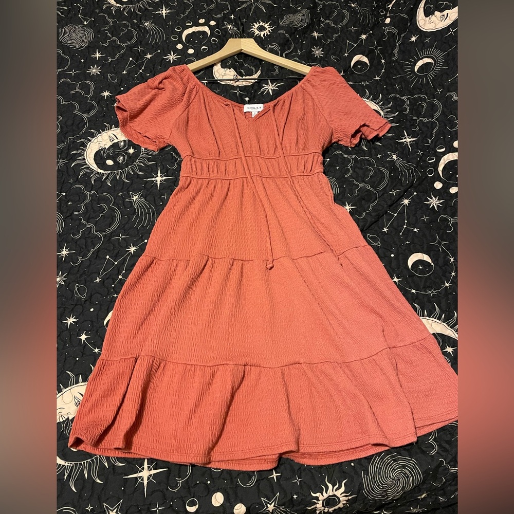 Gilli A-Line Mini Dress in pink